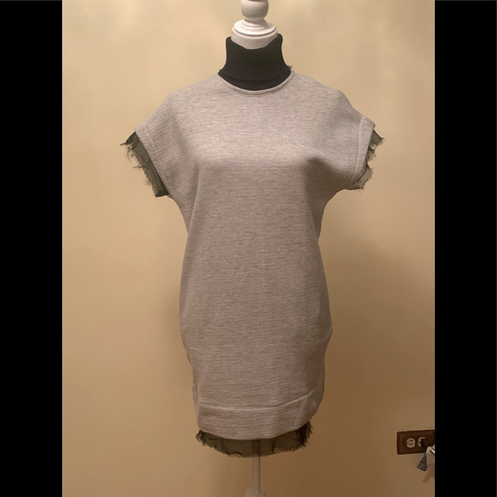 NWOT Diesel grey mini turtleneck sweater dress